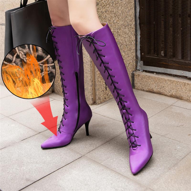 Plus Size 34-46 New Fashion Hot Women Boots Winter Ladies Thin High Heel Boots Shoes Over The Knee Thigh High Lace Up Long, Beige
Plus Size 34-46 New Fashion Hot Women Boots Winter Ladies Thin High Heel Boots Shoes Over The Knee Thigh High Lace Up Long, Beige