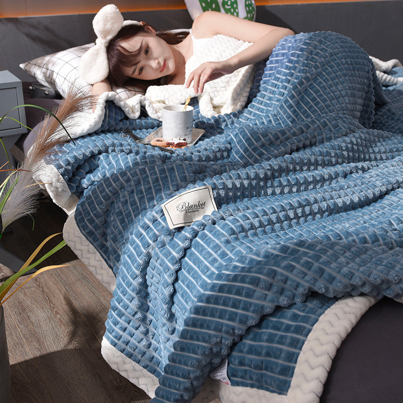 Thick Double-Layer Coral Fleece Blanket Queen Plaid Winter Warm Quilt Flannel Bed Sofa Throw Single Double Nap Bed Cover
Thick Double-Layer Coral Fleece Blanket Queen Plaid Winter Warm Quilt Flannel Bed Sofa Throw Single Double Nap Bed Cover