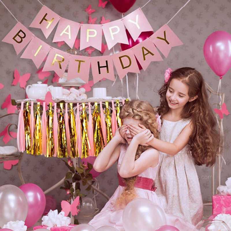 6pcs/lot Gold Confetti Balloons 12inch Inflatable Birthday Ballon White Happy Birthday Banner Party Decoration Supplies