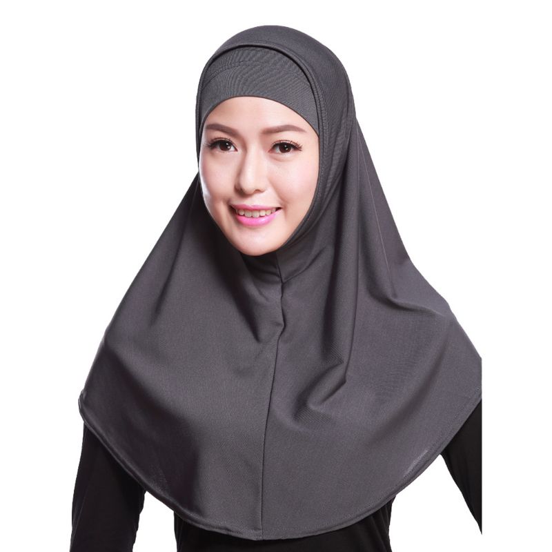Womens 2 Piece Solid Color Amira Jersey Muslim Hijab Soft Cotton Stretch Head Scarf with Tube Inner Underscarf Cap Hood 517D
Womens 2 Piece Solid Color Amira Jersey Muslim Hijab Soft Cotton Stretch Head Scarf with Tube Inner Underscarf Cap Hood 517D