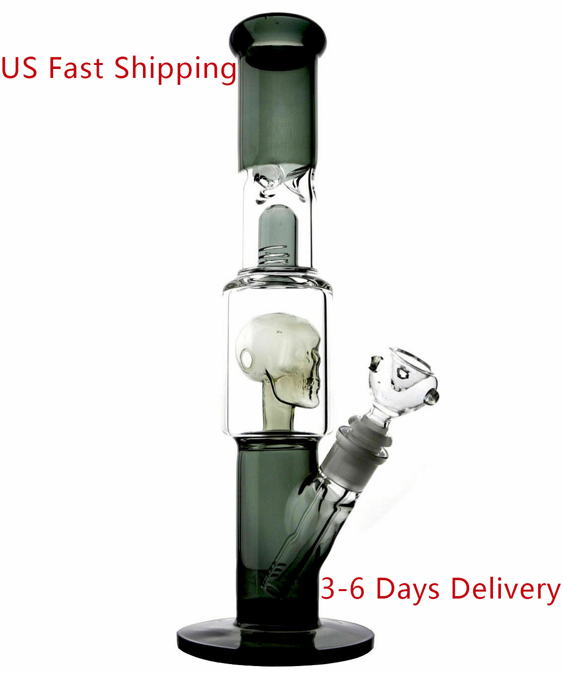 11.5 Inch Water Pipe Skull Glass Bong Dab Rig Oil Rig Bubbler Perk Bowl Hookah Bongs US Stock Fast Shipping
11.5 Inch Water Pipe Skull Glass Bong Dab Rig Oil Rig Bubbler Perk Bowl Hookah Bongs US Stock Fast Shipping