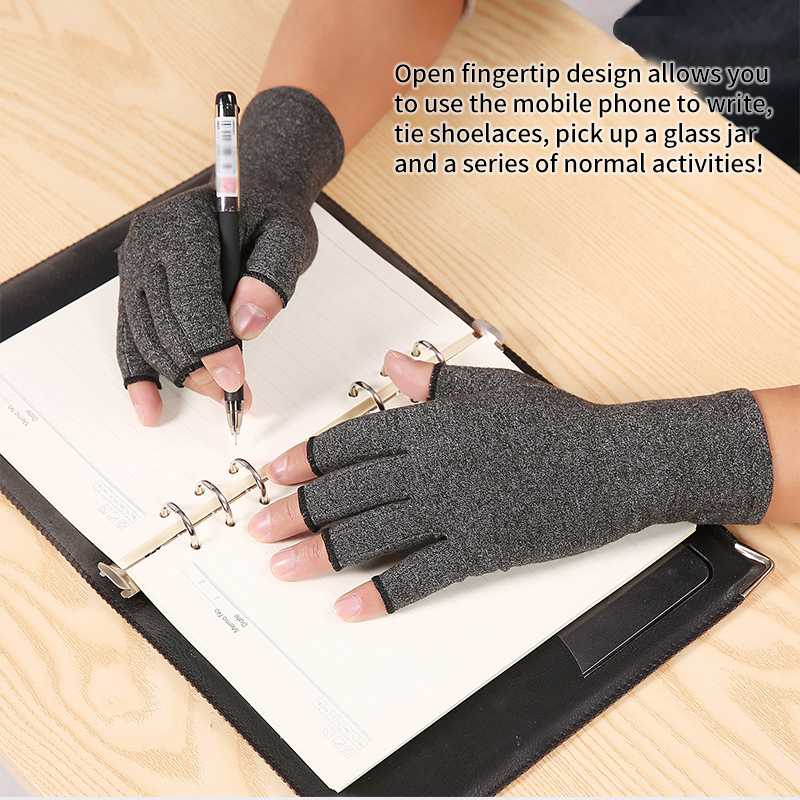 2 Pcs Compression Hand Brace Portable Healthy Breathable Cotton Pain Relief Compression Mitten Gray Women Men Therapy Wristband, As pic
2 Pcs Compression Hand Brace Portable Healthy Breathable Cotton Pain Relief Compression Mitten Gray Women Men Therapy Wristband, As pic