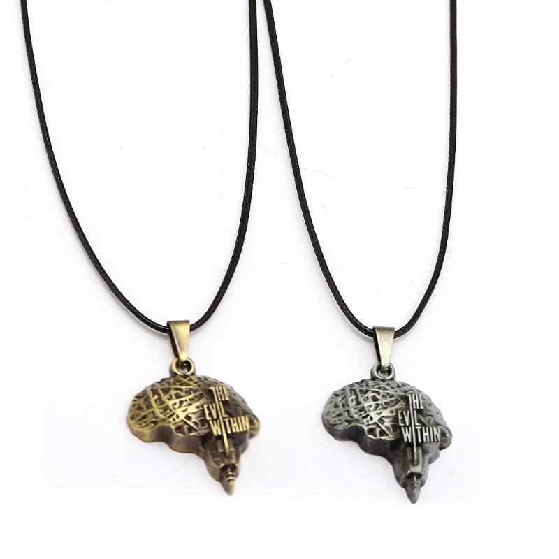 Game The Evil Within Necklace For Men Metal Psycho Break Brain Pendant Rope Leather Chain Necklaces Women Gifts Fashion Jewelry
Game The Evil Within Necklace For Men Metal Psycho Break Brain Pendant Rope Leather Chain Necklaces Women Gifts Fashion Jewelry