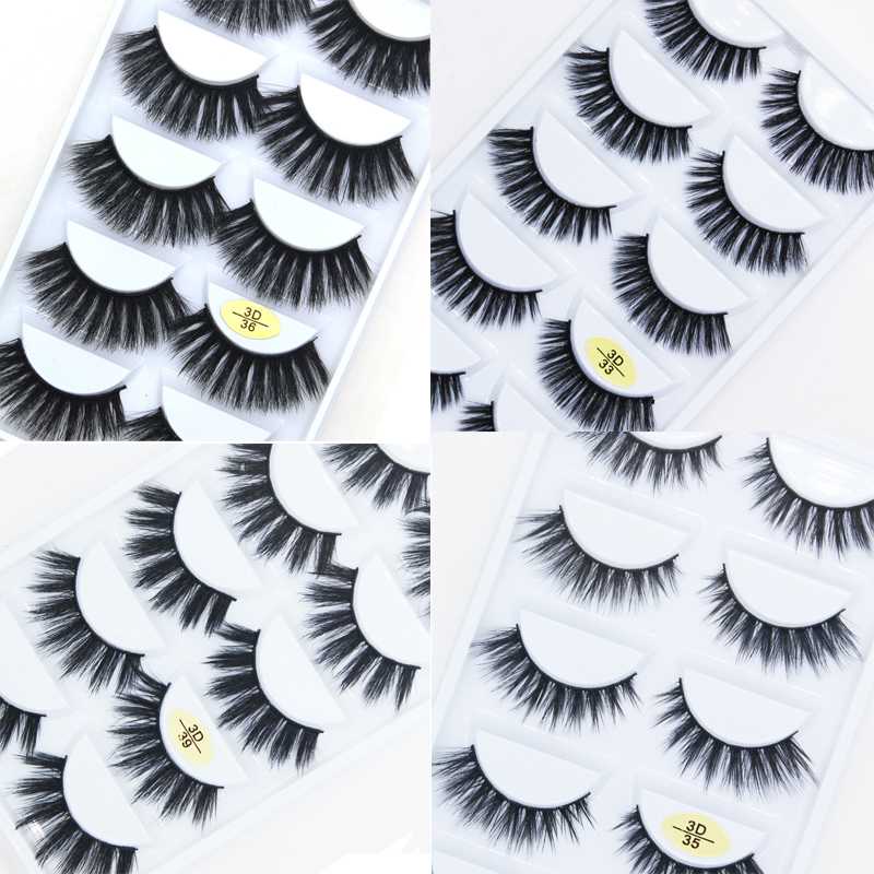 Fashion 3D soft synthetic hair fake eyelash natural curl False Eyelashes 5 pairs lash handmade fluffy Lashes make up tools
Fashion 3D soft synthetic hair fake eyelash natural curl False Eyelashes 5 pairs lash handmade fluffy Lashes make up tools