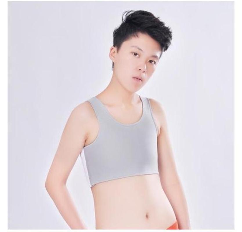 Sport Bra Top Tight Chest Binder Tank Top Adjustable Body Sculpting Sport Bras Chest Vest for Les Gym Running Yoga Bras