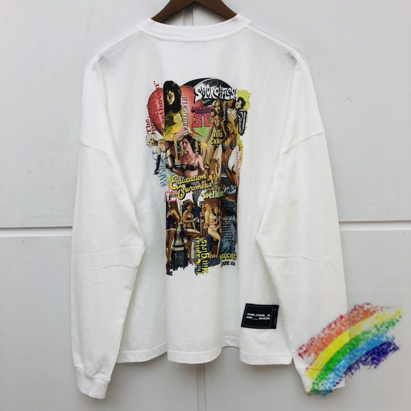 Long sleeve T Shirt Men Women Best Quality Streetwear Digital printing T-shirt Top Tees, White;black
Long sleeve T Shirt Men Women Best Quality Streetwear Digital printing T-shirt Top Tees, White;black