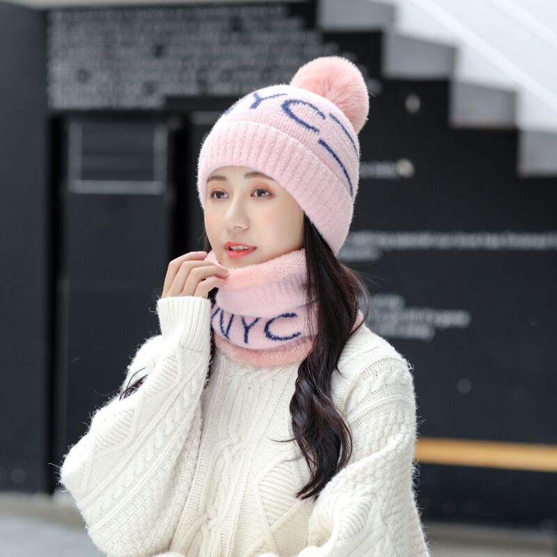 New Women's Knitted Hat Scarf Set Neck Warmer Winter Hat For Ladies Girls Skullies Beanies Thick Warm Fleece Outdoor Riding, Pink
New Women's Knitted Hat Scarf Set Neck Warmer Winter Hat For Ladies Girls Skullies Beanies Thick Warm Fleece Outdoor Riding, Pink