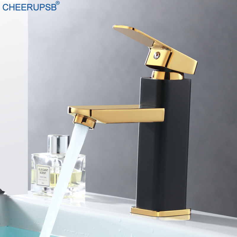 Modern Basin Faucet Single Handle Deck Mounted Bathroom Tap Hot Cold Water Mixer MaBlack Faucets One Handle Zinc Alloy Taps
Modern Basin Faucet Single Handle Deck Mounted Bathroom Tap Hot Cold Water Mixer MaBlack Faucets One Handle Zinc Alloy Taps