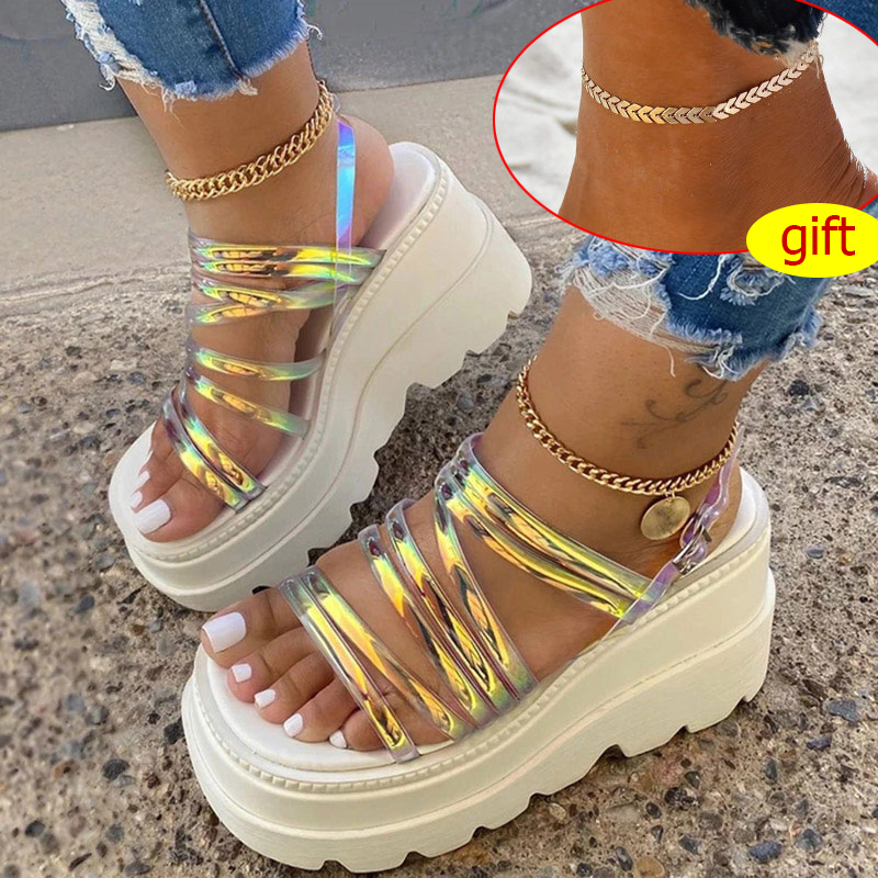Women Sandals Casual Narrow Band Ankle Buckle Strap Flat Platform Ladies Female Shoes Summer Mujer Sandalias Plus Size 2020, White
Women Sandals Casual Narrow Band Ankle Buckle Strap Flat Platform Ladies Female Shoes Summer Mujer Sandalias Plus Size 2020, White