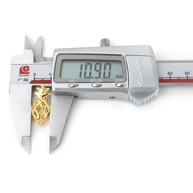 3pcs 925 Silver Pendant for Women Jewelry Charms Popular Fruit Hollowed Pineapple Cage Pendant Pearl Locket Y200903