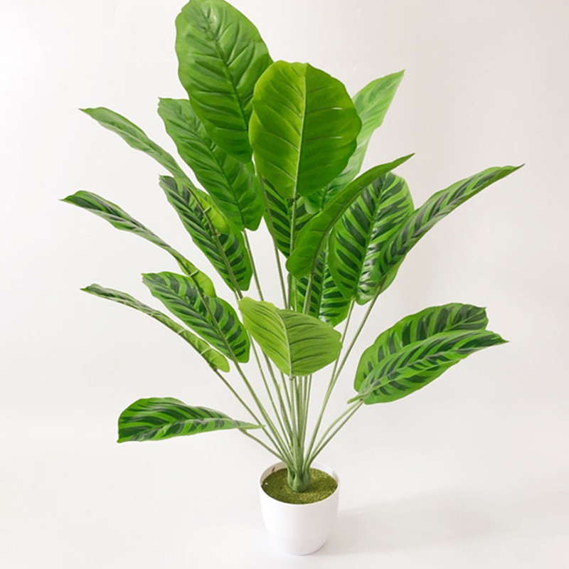 80cm18 Heads Artificial Banana Tree Plastic Tropical Plants Potted Green Fake Palm Tree Garden Hotel Office Halloween Home Decor, 80cm a
80cm18 Heads Artificial Banana Tree Plastic Tropical Plants Potted Green Fake Palm Tree Garden Hotel Office Halloween Home Decor, 80cm a