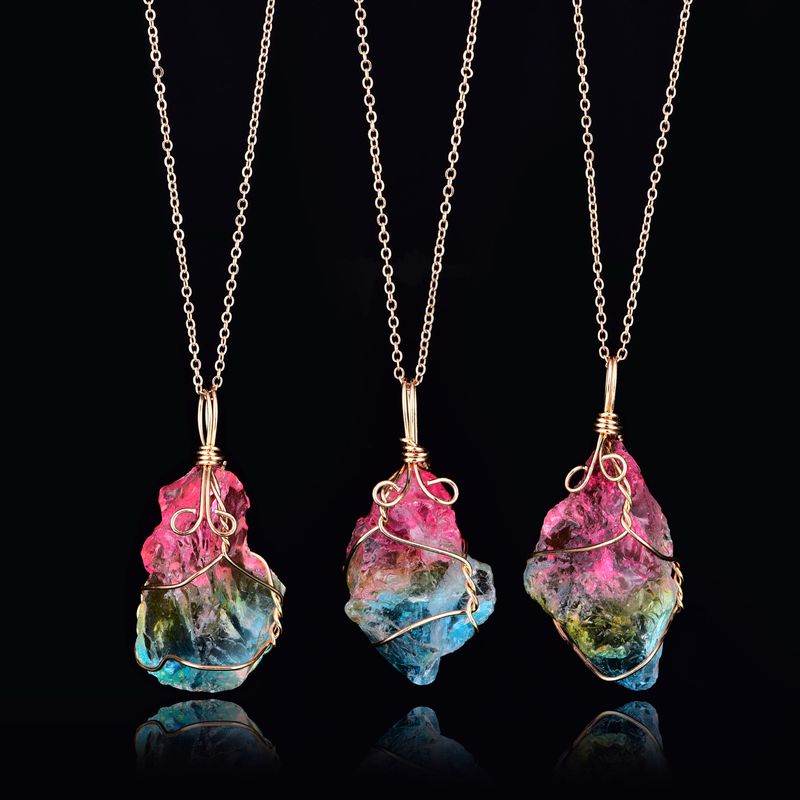 iMaySon Fashion Rainbowstone Natural Raw Stone Rough Alloy Necklace For Women Girl Lady Winding Crystal Pendant Chain Jewelry
iMaySon Fashion Rainbowstone Natural Raw Stone Rough Alloy Necklace For Women Girl Lady Winding Crystal Pendant Chain Jewelry