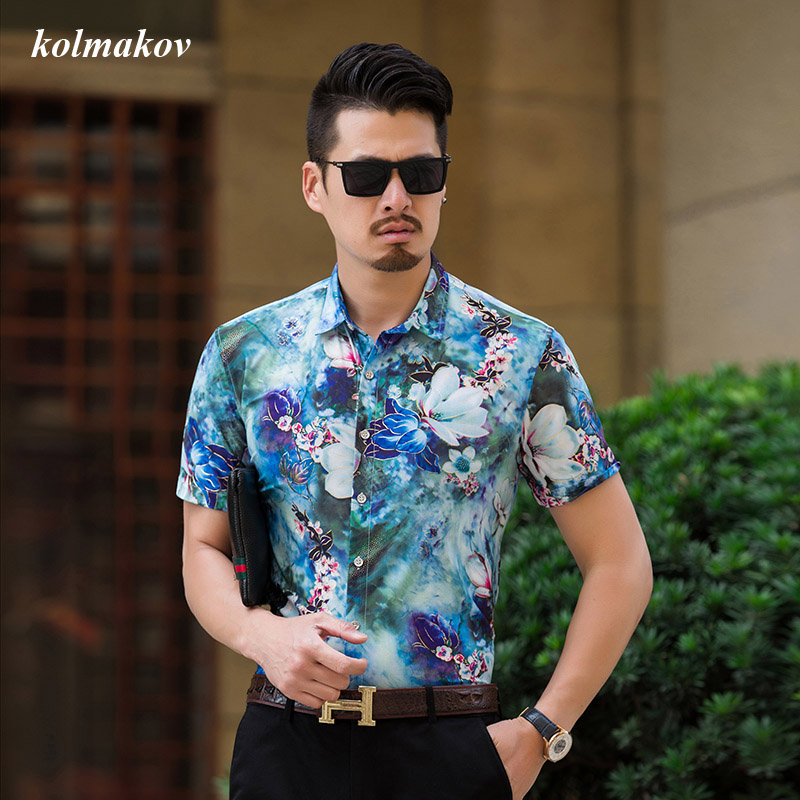 New Summer Style Men Boutique Plus Colors Short-sleeve Shirt High-quality Slim Flowers Men's Short Sleeve Shirt Plus Size -7XL, Blue
New Summer Style Men Boutique Plus Colors Short-sleeve Shirt High-quality Slim Flowers Men's Short Sleeve Shirt Plus Size -7XL, Blue