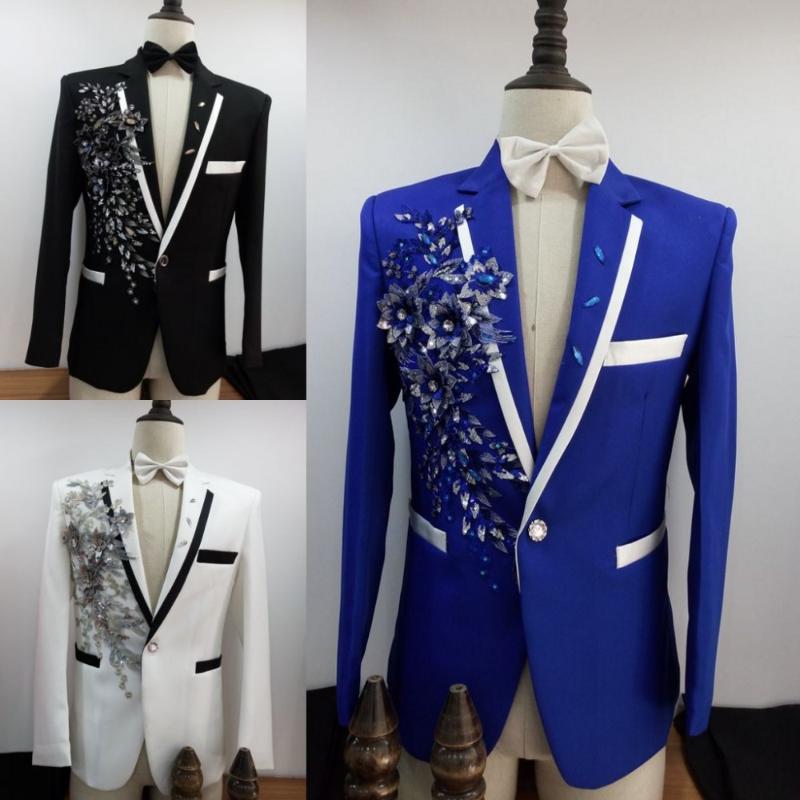 Free shipping mens royal blue/black/white sequin flower beading embroidery tuxedo jacket/stage performancen this is only jacket
Free shipping mens royal blue/black/white sequin flower beading embroidery tuxedo jacket/stage performancen this is only jacket