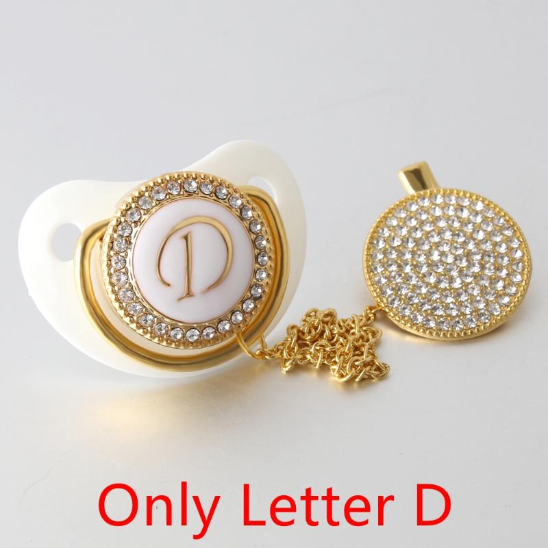 Pacifiers# White Bling Initial Letter D Elegant Pacifier And Clip BPA Free Dummy Baby Shower Gift 0-18 Months
Pacifiers# White Bling Initial Letter D Elegant Pacifier And Clip BPA Free Dummy Baby Shower Gift 0-18 Months
