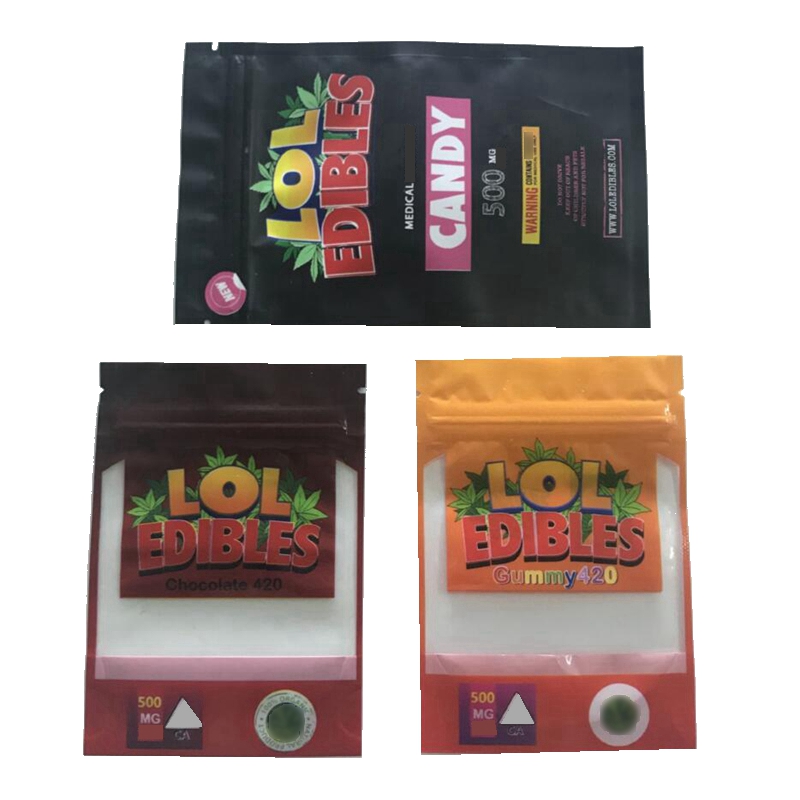 2020 new LOL edibles packaging pags Empty LOL edibles 500mg Mylar Zipper Bags smell proof Retail Packaging medicated Jungle Boys Bags
2020 new LOL edibles packaging pags Empty LOL edibles 500mg Mylar Zipper Bags smell proof Retail Packaging medicated Jungle Boys Bags