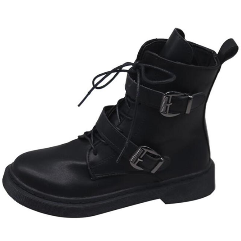 Autumn new Women Buckles Boots Round Toe Platform Short Boots Gothic Female Ankle Style Black Motorcycle ll604
Autumn new Women Buckles Boots Round Toe Platform Short Boots Gothic Female Ankle Style Black Motorcycle ll604