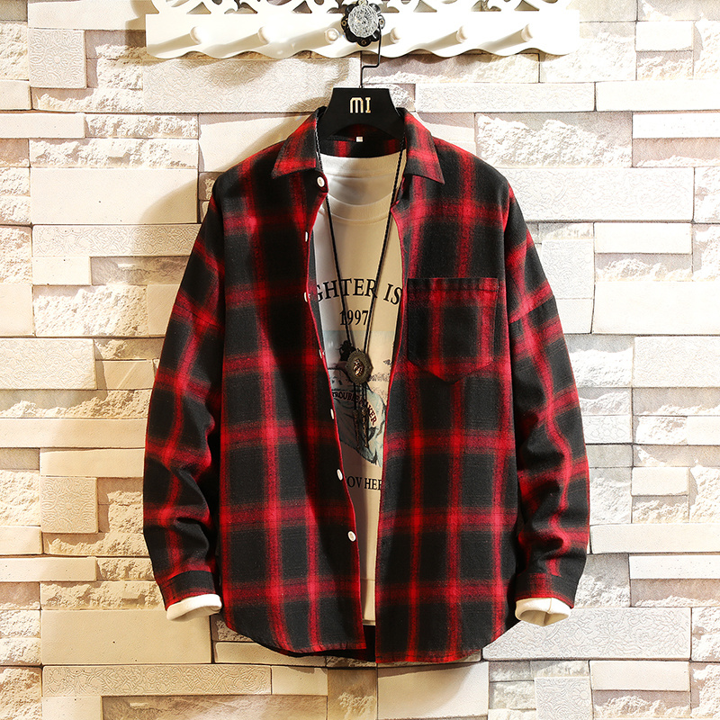 2020 Spring Autumn Long Sleeves New Flannel Collar Korea STYLE Shirt For Men's Plaid Harajuku Clothing kg-161, Tx03 1
2020 Spring Autumn Long Sleeves New Flannel Collar Korea STYLE Shirt For Men's Plaid Harajuku Clothing kg-161, Tx03 1