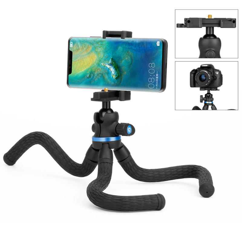 Octopus Tripod for SLR Camera Mobile Phone Mini Portable Self-timer Photography Table Tripod for Vlog Live Broadcast Travel
Octopus Tripod for SLR Camera Mobile Phone Mini Portable Self-timer Photography Table Tripod for Vlog Live Broadcast Travel