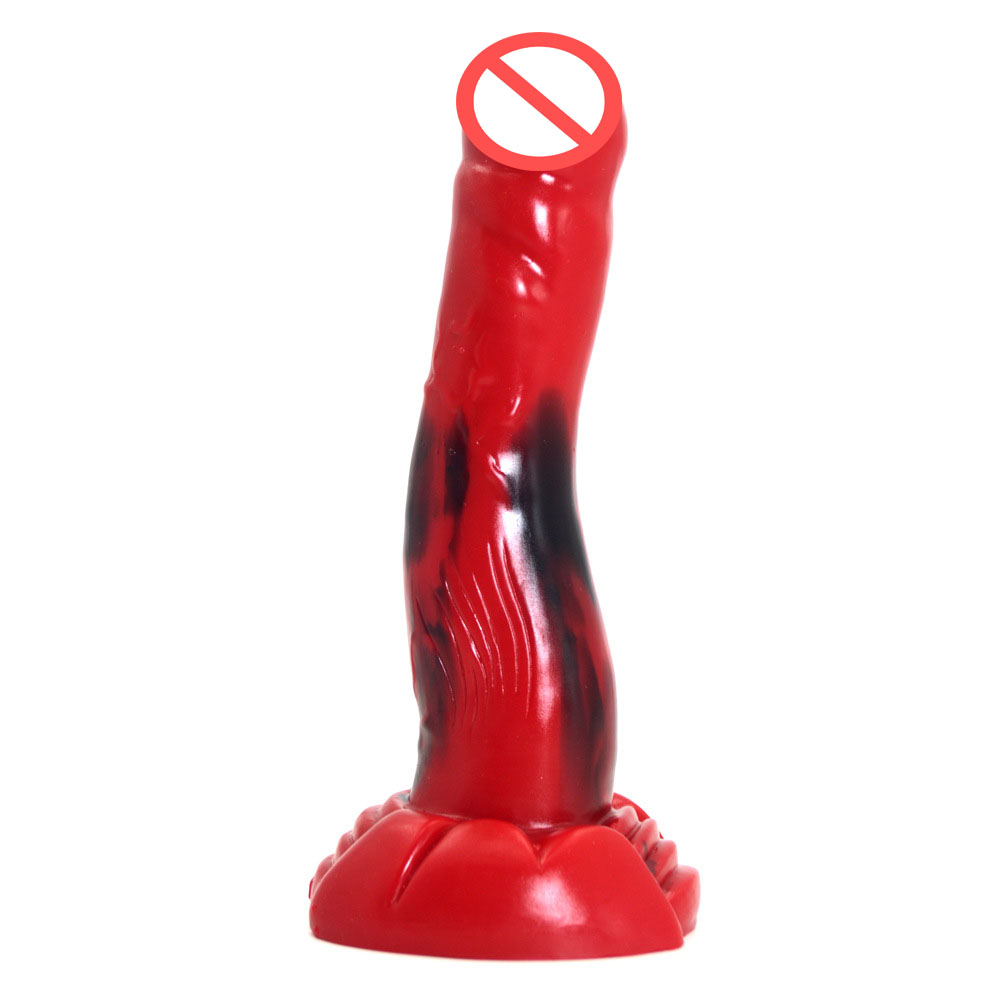 Cheval animal Silicone Dildo coloré Vert Bleu Rouge RÉALISTES Pénis Sex Toys pour les femmes lesbiennes noueuse godemichés Sex-Shop