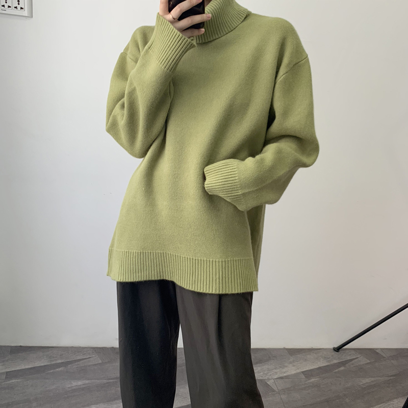 Winter sweater 2019 Korean version of the solid color thick sweater female sweater alpaca long sleeve Y200819