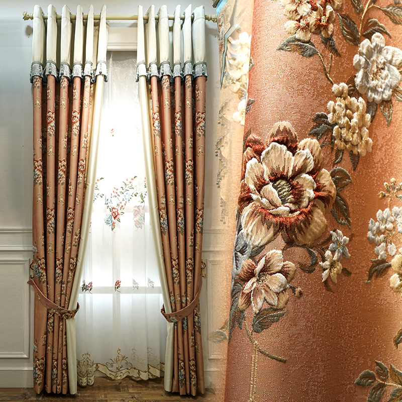 Custom curtain Classic European retro embroidery jacquard living room bedroom thick cloth blackout curtain tulle panel C207
Custom curtain Classic European retro embroidery jacquard living room bedroom thick cloth blackout curtain tulle panel C207