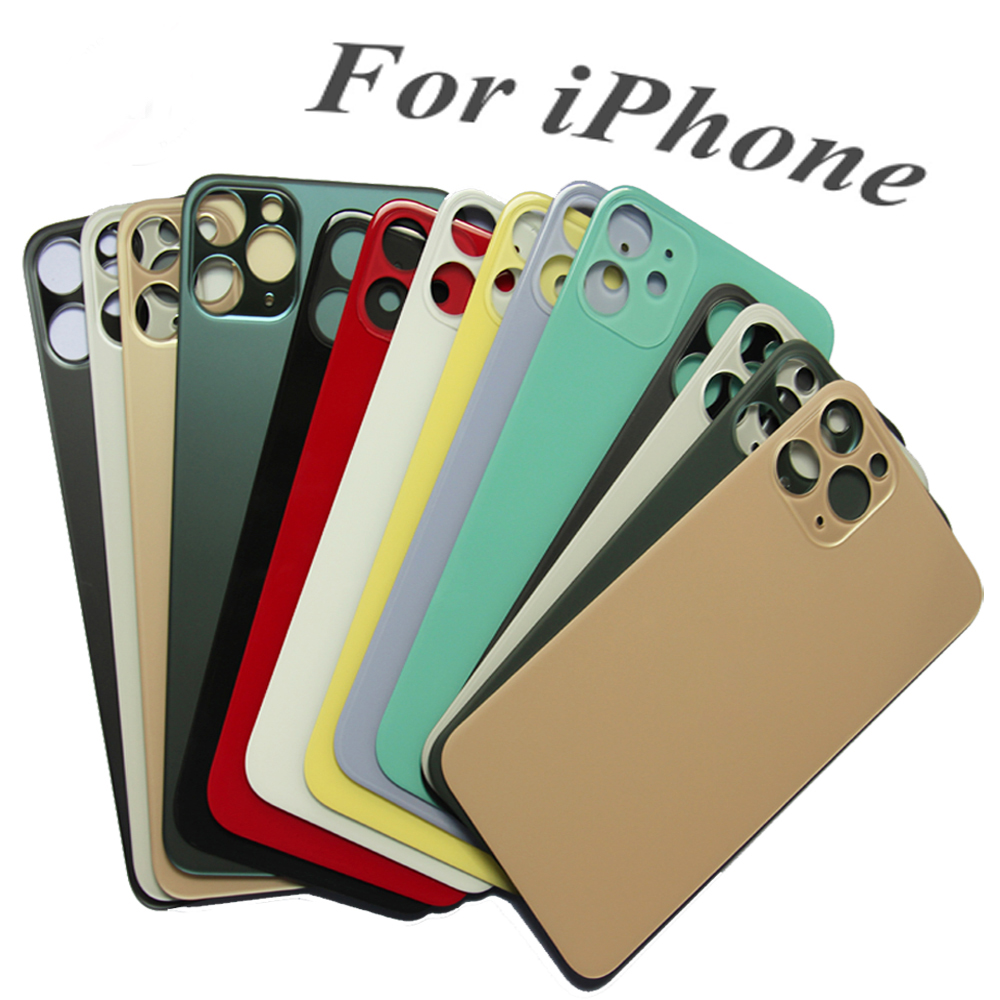 With Wide Bigger camera hole Back Battery Glass Cover Replacement For iPhone 11 11 Pro Max 11 Pro Rear Housing Door Repair
With Wide Bigger camera hole Back Battery Glass Cover Replacement For iPhone 11 11 Pro Max 11 Pro Rear Housing Door Repair