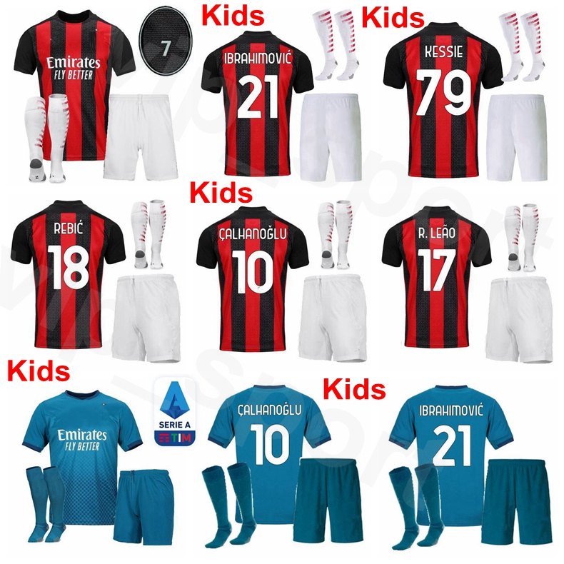Kids AC Milan Youth IBRAHIMOVIC Soccer Jerseys Socks Set REBIC CALHANOGLU BONAVENTURA THEO LEAO KESSIE PAQUETA PIATEK Football Shirt Kits, Kids with patch
Kids AC Milan Youth IBRAHIMOVIC Soccer Jerseys Socks Set REBIC CALHANOGLU BONAVENTURA THEO LEAO KESSIE PAQUETA PIATEK Football Shirt Kits, Kids with patch
