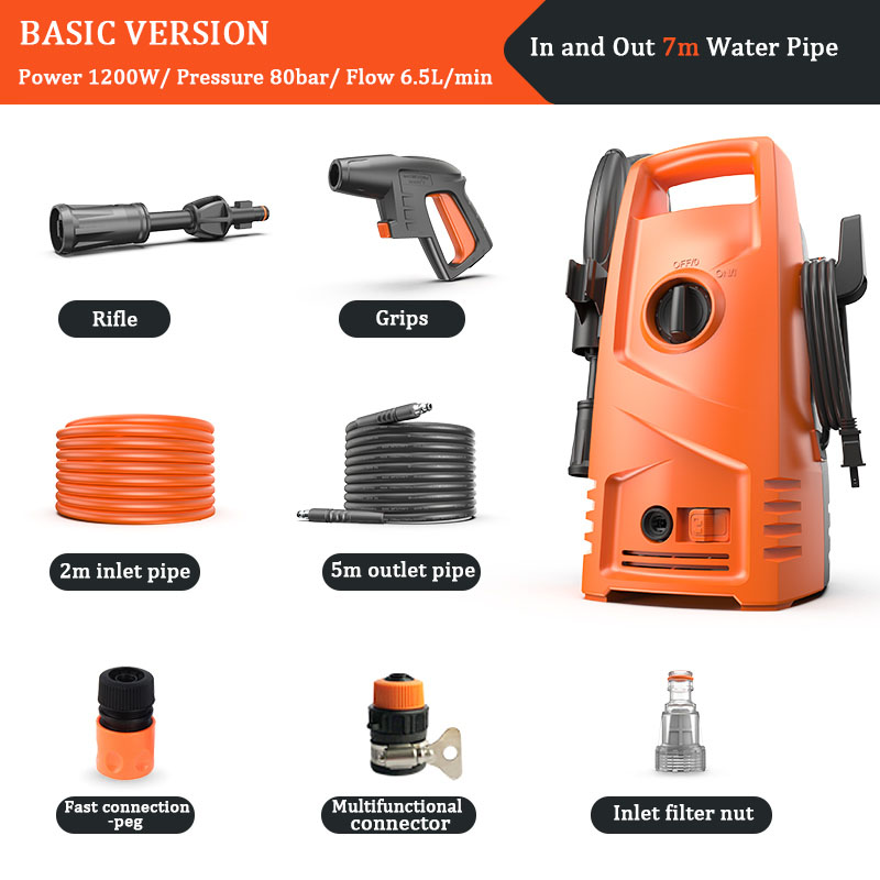Portable 1700W Car Washer Washing Machine Cleaner Water Priming / Connect Water Tap Electric High Pressure Carden Cleaning
Portable 1700W Car Washer Washing Machine Cleaner Water Priming / Connect Water Tap Electric High Pressure Carden Cleaning