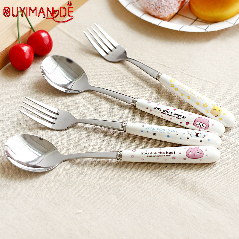 4PC Small Fresh Cartoon Stainless Steel Fruit Fork Set Creative Cute Cake Fork Children Salad Small Cute Home Fruit
4PC Small Fresh Cartoon Stainless Steel Fruit Fork Set Creative Cute Cake Fork Children Salad Small Cute Home Fruit
