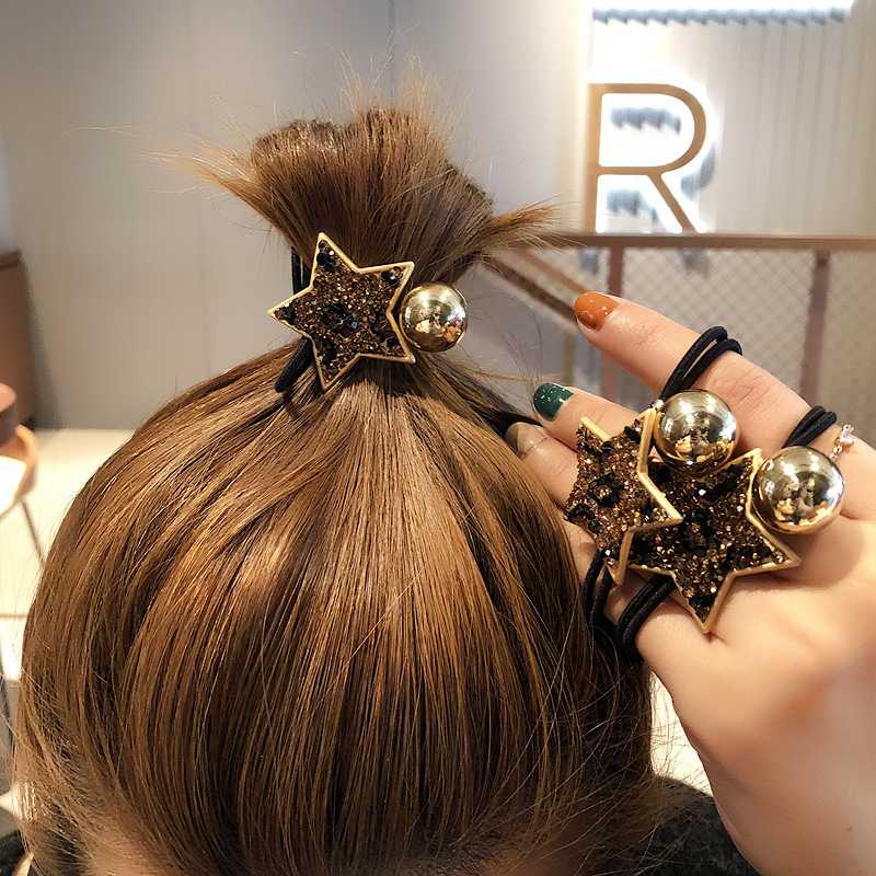 Hair Ties Her Rubber Bands Geometric Leopard Rhinestone Star Gold Bead Ornament Elastic Hair Bands Loops Elastic Girl
Hair Ties Her Rubber Bands Geometric Leopard Rhinestone Star Gold Bead Ornament Elastic Hair Bands Loops Elastic Girl