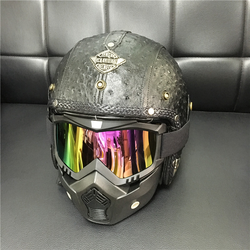 Classic Retro Helmet Motorcycle Battery 3/4 Foreskin Autumn Leather Half Helmet Men Women Handmade Personalized Custom, Only helmet
Classic Retro Helmet Motorcycle Battery 3/4 Foreskin Autumn Leather Half Helmet Men Women Handmade Personalized Custom, Only helmet