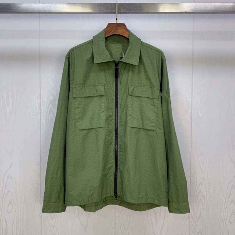 Appare Men Casual Shirts Spring and autumn new fashion brand Ghost shirt coat men's essential, Green
Appare Men Casual Shirts Spring and autumn new fashion brand Ghost shirt coat men's essential, Green