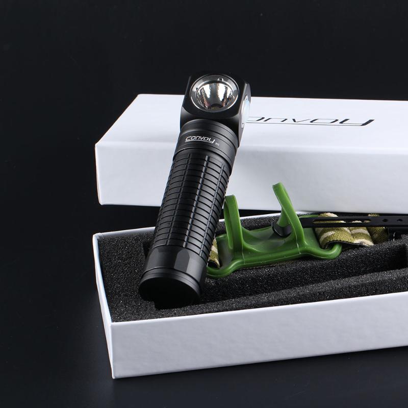 Convoy H1 Powerful LED Mini Torch 2 In 1 Headlight Glare Torch Lamp for Camping Hiking Hunting Night Light