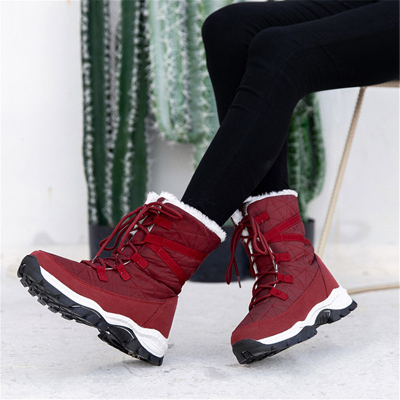 Cotton shoes women winter thick high-top lace-up platform snow boots outdoor warm waterproof women boots, 03
Cotton shoes women winter thick high-top lace-up platform snow boots outdoor warm waterproof women boots, 03
