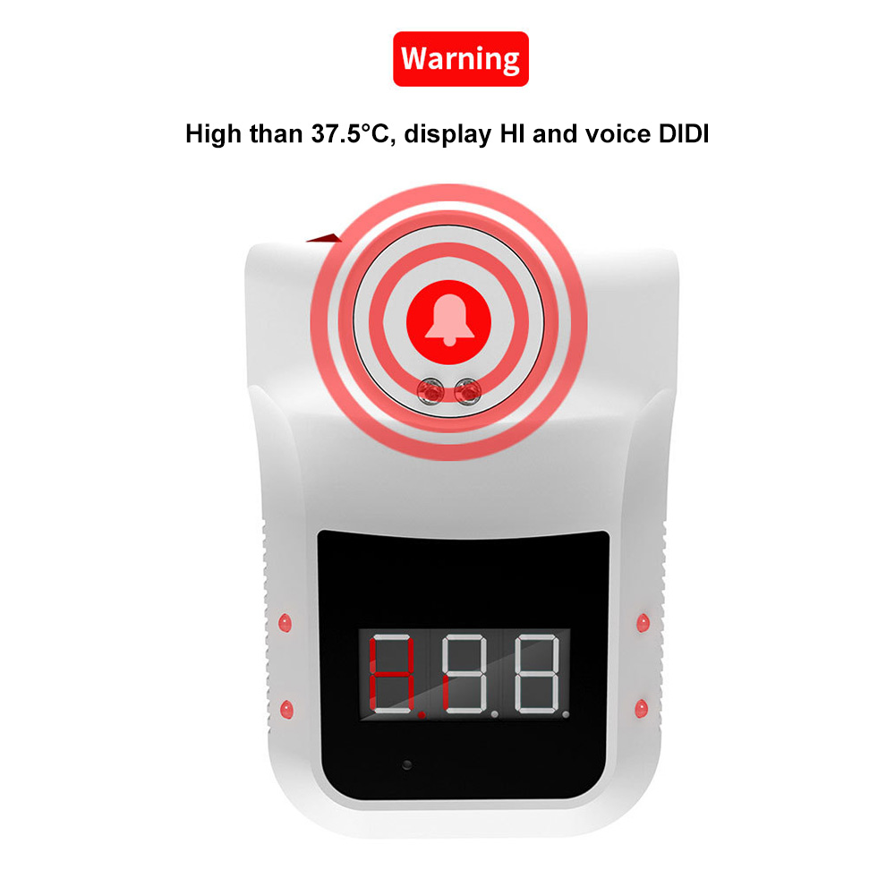 High Precision Wall Mounted K3 Infrared Thermometer Non-contact Digital LCD Display For School Office Factory Restaurant Temperature Sensor