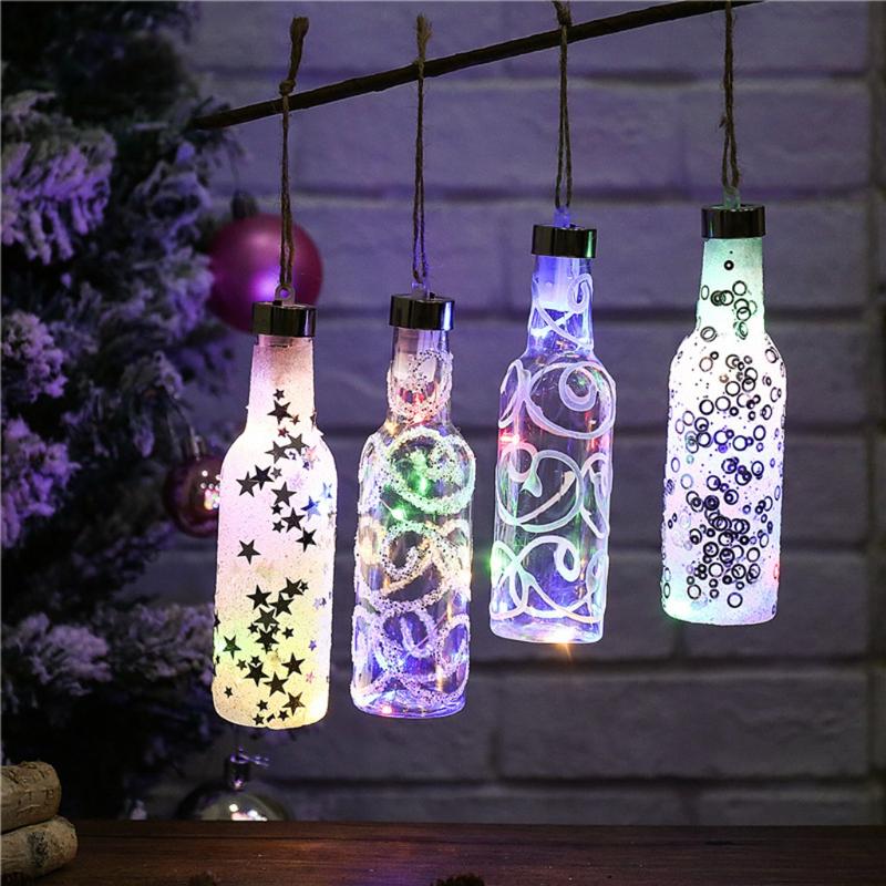 Glowing Small Wine Bottle Christmas Tree Decoration Pendant DIY For Decor Navidad Christmas Decorations For Home Accessories
Glowing Small Wine Bottle Christmas Tree Decoration Pendant DIY For Decor Navidad Christmas Decorations For Home Accessories