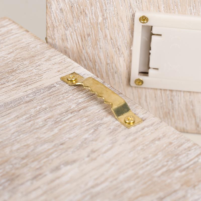 Wooden Christmas LED Lights Box Christmas Tree Elk Shape LED Light Wood DIY Crafs Pendants Ornaments Home Closet Decor