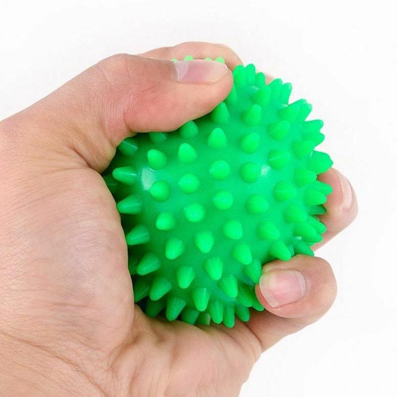 Virson Fitness Fascia Massage Ball 6.5cm,4 Colours Relaxation Spiky Ball Grip Acupressure Ball Fitness Balls