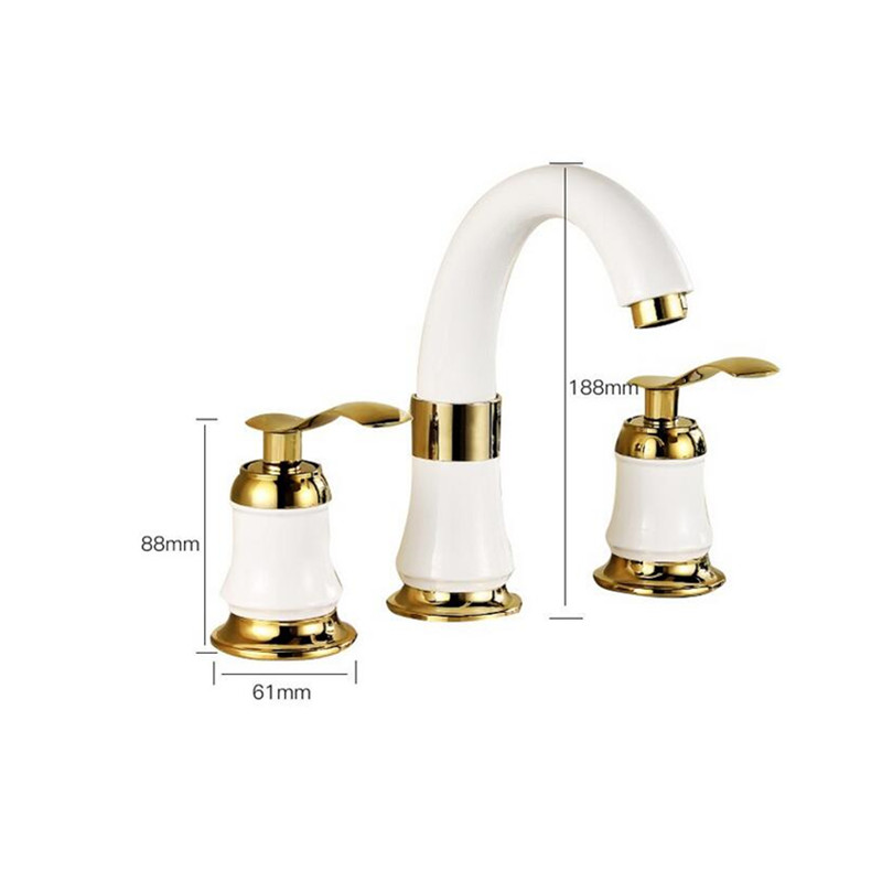 3 Pices Brass Double Handles White Basin Faucet Set Bathroom Wash Basin Sink Split Faucets Vintage Washbasin Mixer Faucet Tap
3 Pices Brass Double Handles White Basin Faucet Set Bathroom Wash Basin Sink Split Faucets Vintage Washbasin Mixer Faucet Tap