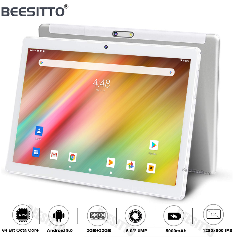 Newest Octa Core 10 inch Tablet Android 9.0 Dual SIM Global 4G Phone Call 32GB ROM Wifi 1280x800 IPS 2.5D Glass 10.1 Tablets PC, Black
Newest Octa Core 10 inch Tablet Android 9.0 Dual SIM Global 4G Phone Call 32GB ROM Wifi 1280x800 IPS 2.5D Glass 10.1 Tablets PC, Black