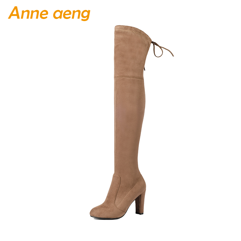 2020 new spring/autumn ladies elastic flock shoes high square heel women over the knee black motorcycle boots size 34-43, Deep gray
2020 new spring/autumn ladies elastic flock shoes high square heel women over the knee black motorcycle boots size 34-43, Deep gray