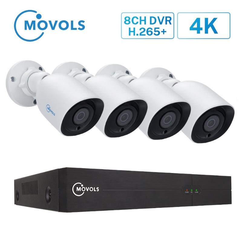 MOVOLS 8CH 4K Ultra HD Video Security Surveillance System H.265 DVR CCTV Kit 4PCS 8MP Outdoor Waterproof CCTV Camera System
MOVOLS 8CH 4K Ultra HD Video Security Surveillance System H.265 DVR CCTV Kit 4PCS 8MP Outdoor Waterproof CCTV Camera System
