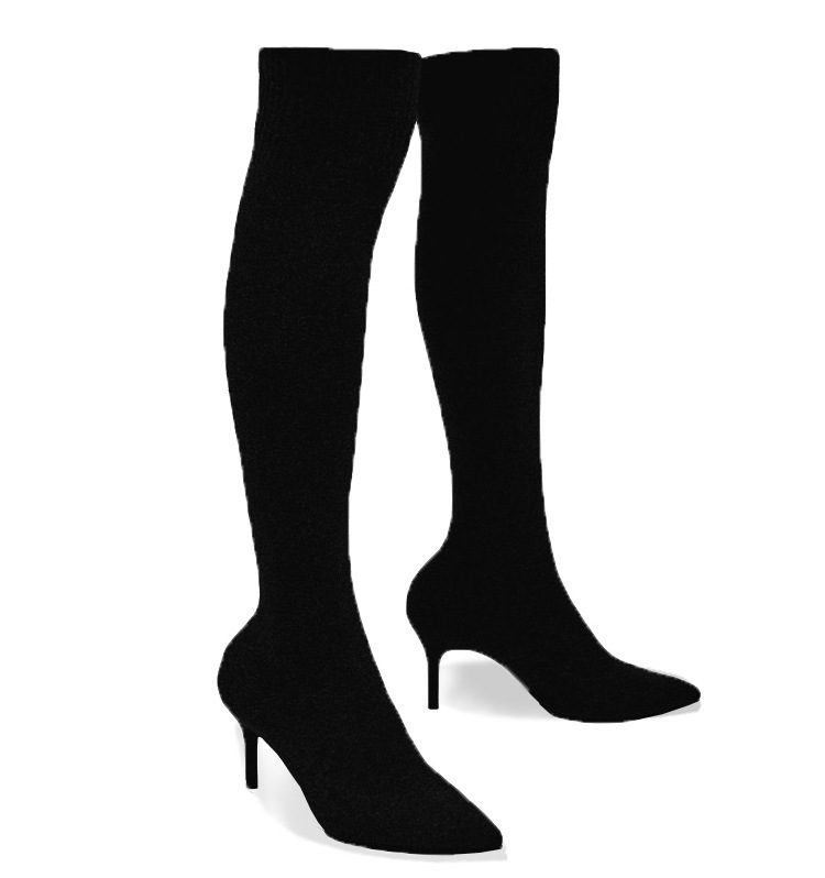 2020 Elastic Force Socks Boots Sharp Fine With Boots High With Overknee All-match Shoes Solid Color Woman, 7cm plush lining
2020 Elastic Force Socks Boots Sharp Fine With Boots High With Overknee All-match Shoes Solid Color Woman, 7cm plush lining