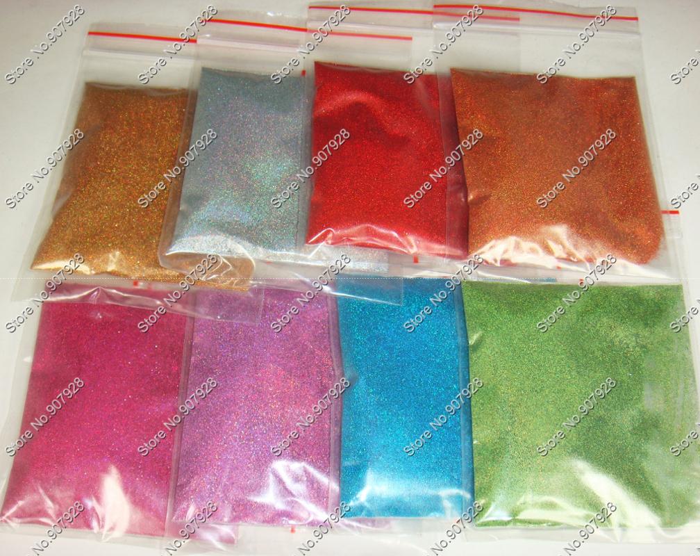 8 Colors Holographic Laser 1/256"(0.1MM)004inch Solvent Resistant Nail Glitter Dust Powder for Gel Nail Polish & Crafts, Silver;gold 
8 Colors Holographic Laser 1/256"(0.1MM)004inch Solvent Resistant Nail Glitter Dust Powder for Gel Nail Polish & Crafts, Silver;gold