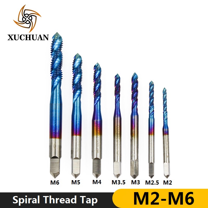 1pc HSS 6542 Screw Tap Drill Bit M2-M6 Nano Blue Coated Spiral Thread Tap Metric Machine Thread Drill
1pc HSS 6542 Screw Tap Drill Bit M2-M6 Nano Blue Coated Spiral Thread Tap Metric Machine Thread Drill