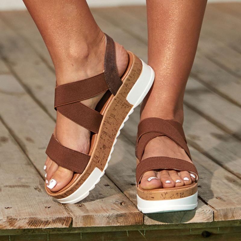 Platform Sandals Women Summer Beach Shoes Women Open Toe Casual Sandals Wedge Cork Elastic Strap #g3, Coffee
Platform Sandals Women Summer Beach Shoes Women Open Toe Casual Sandals Wedge Cork Elastic Strap #g3, Coffee