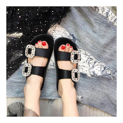 2020 summer new square buckle women's shoes cowhide casual open-toed flat shoes women's double rhinestone buckle slippers
2020 summer new square buckle women's shoes cowhide casual open-toed flat shoes women's double rhinestone buckle slippers
