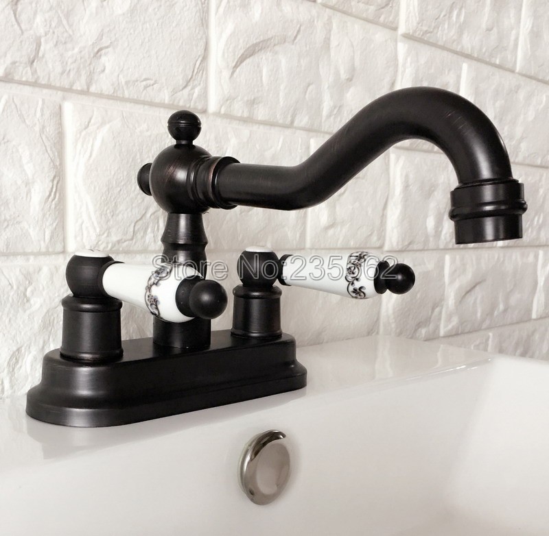Black Oil Rubbed Bronze Double Handle 4" Centerset 2 Holes Bathroom Basin Sink Faucet Mixer Tap Lhg072
Black Oil Rubbed Bronze Double Handle 4" Centerset 2 Holes Bathroom Basin Sink Faucet Mixer Tap Lhg072