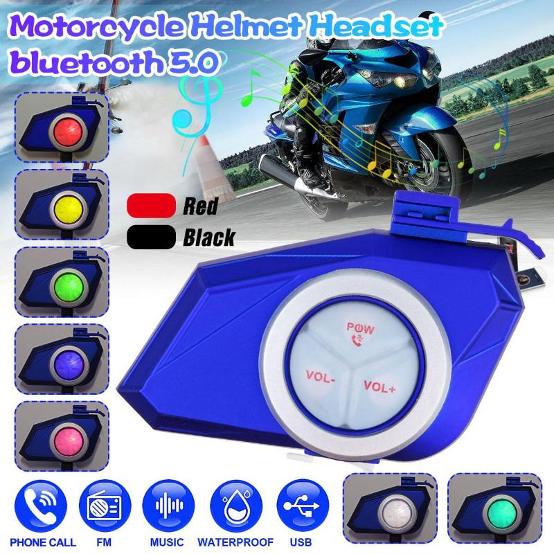 bluetooth 5.0 Motorcycle Helmet Headset Host Mic Speaker MP3 FM Radio Stereo Headphone with 7 Color Light Waterproof Sunscreen
bluetooth 5.0 Motorcycle Helmet Headset Host Mic Speaker MP3 FM Radio Stereo Headphone with 7 Color Light Waterproof Sunscreen